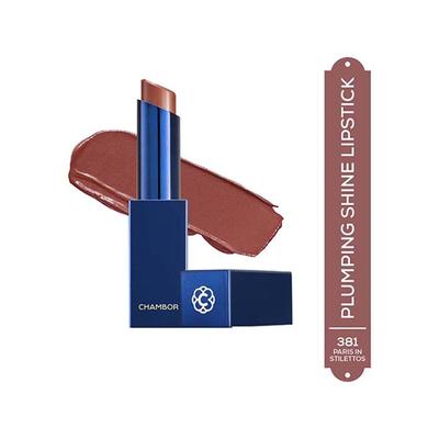 Chambor Tres Shine Plump++ Lipstick - Paris In Stilettos 3 gm - Lipsticks