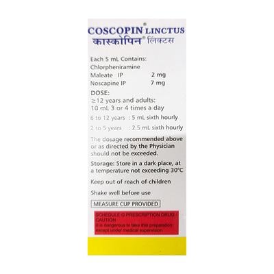 COSCOPIN PASSION FRUIT & CHERRY FLAVOUR Linctus 100ml - Cough And Cold-Cou