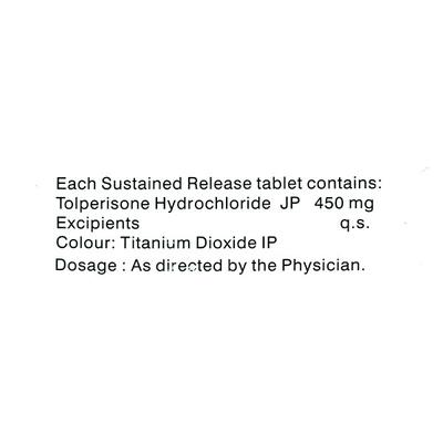 Tolifast SR 450mg Tablet 6'S - Muscle Spasm-Mus