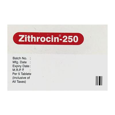 ZITHROCIN 250 Tablet 5's - Bacterial Infections-Mac