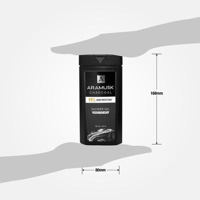 Aramusk Charcoal Shower Gel 250 ml - Shower Gels & Body Wash
