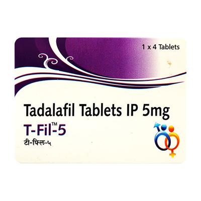 T Fil 5mg Tablet 4'S - Impotence/Erectile Dysfunction (Ed)
