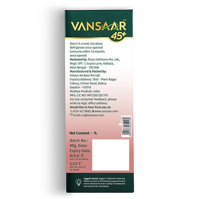 Vansaar 45+ Cholesterol Balance Juice 1 L - Ayurvedic Juices