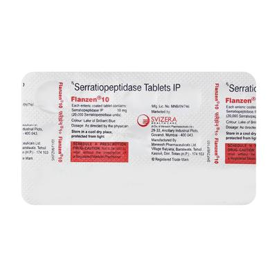 FLANZEN 10mg Tablet 15's - Pain relief-Ant