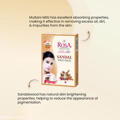 Rosa Sandal Face Pack 25 g - Face Packs