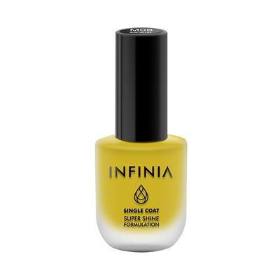 Infinia Yellow Single Coat Matte Nail Polish Sun Valley M06 12 ml - Nail Polish