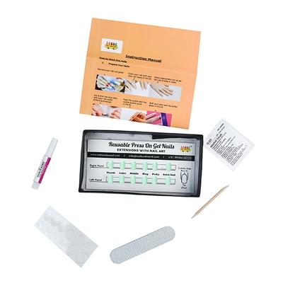 Handmade Press On Gel Nails - Pastle Sea Green 50 gm - Nail Polish