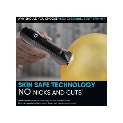 Vega Cleanball Body Trimmer for Men, Body, Pubic Hair Grooming, 90 Min Runtime (VHTH-33) 281 gm - Trimmers