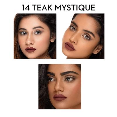 SUGAR Cosmetics Smudge Me Not Liquid Lipstick - 14 Teak Mystique (Warm Brown) 4.5 ml - Liquid Lipsticks