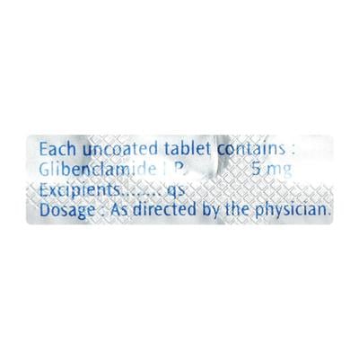 Daonil 5mg Tablet 30'S - Diabetes-Ant