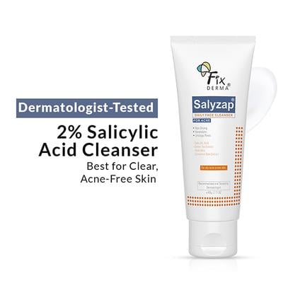 Fixderma Salyzap Face Cleanser 60 ml - Face Wash & Cleansers