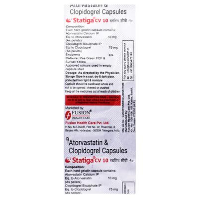STATIGA CV 10 Capsule 10's - High Cholesterol-Dys
