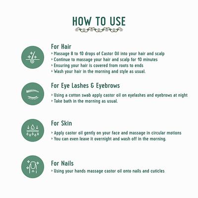 Avimee Herbal Cold Pressed Castor Oil 100 ml - Hair Oils