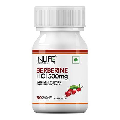 INLIFE Berberine HCL 500 mg Veg Capsules 60's - Vital Health