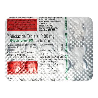 GLYCINORM 80 Tablet 15's - Diabetes-Ant
