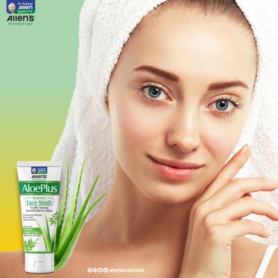 Allen Aloe Plus Face Wash 100 gm (Pack Of 2) - Personal Care (Ayush)
