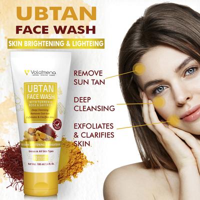 Volamena Face Wash - Ubtan 100 ml - Face Wash & Cleansers
