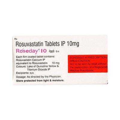 ROSEDAY 10 Tablet 15's - High Cholesterol-Dys