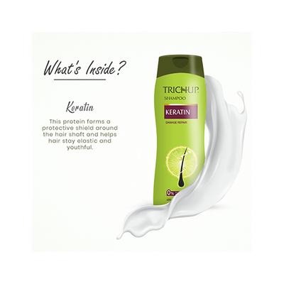 Trichup Keratin Hair Shampoo - For Damaged Hair Repair 400 ml - Shampoos
