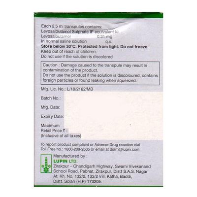 SALBAIR NEB 0.31 Transpule 5X2.5ml - Asthma/COPD-Ast