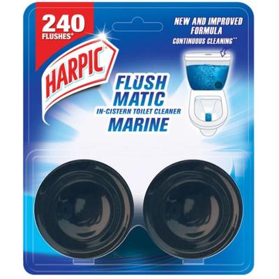 Harpic Flushmatic In-Cistern Toilet Cleaner Blocks - Marine 100 g - Others