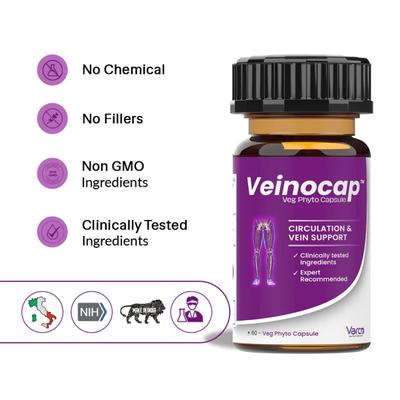 Varco Veinocap Veg Phyto Capsule 60's - Pain Relief (Ayush)