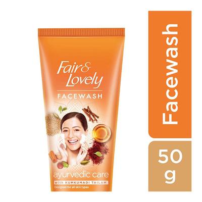 Fair & Lovely Ayurvedic Care Face Wash 50 gm - Face Wash & Cleansers