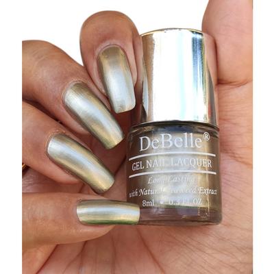 DeBelle Gel Nail Lacquer Rustique Gold Metallic Rust Gold Nail Polish 8 ml - Nail Polish