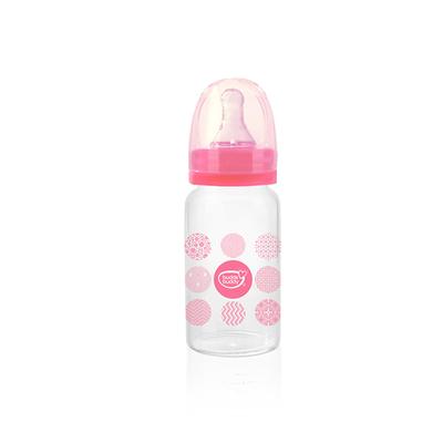 Buddsbuddy Classic Baby Feeding Bottle - Pink 125 ml - Feeding & Nursing