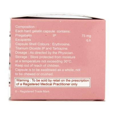 Pbren 75mg Capsule 10'S - Neuropathic Pain-Dru