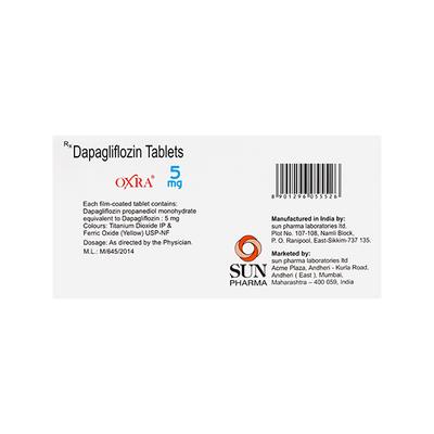 Oxra 5mg Tablet 14'S - Diabetes-Ant
