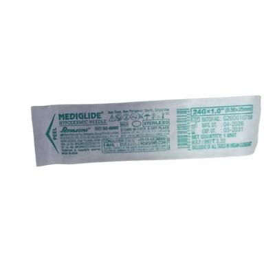 Romsons Disposable Mediglide Hypodermic Needle (SS 6092) (24 G x 1.0) 1's - Syringes And Needles