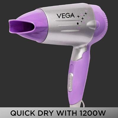 VEGA Galaxy 1100w Foldable Hair Dryer (VHDH-06) Color May Vary 1 gm - Hair Dryers