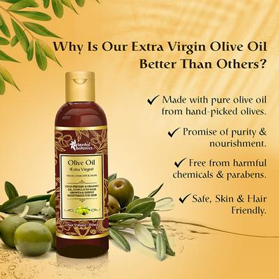 Oriental Botanics Extra Virgin Olive Oil with Comb Applicator 200 ml - Hair Oils