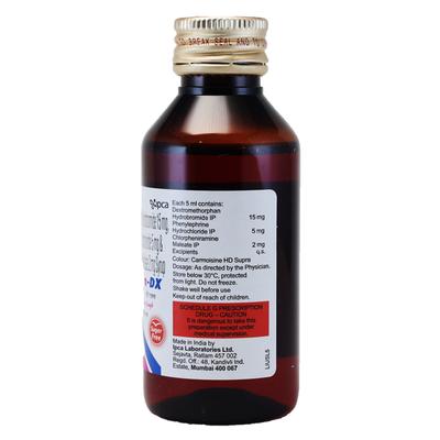 SOLVIN DX Sugar Free Raspberry Flavour Syrup 100ml - Cough And Cold-Cou