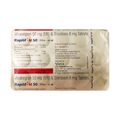 RAPILIF M 50 Tablet 15's - Bladder And Prostate Disorders-Dru