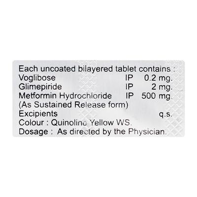 TRIVOGLIZAR 0.2/2 Tablet 10's - Diabetes-Ant