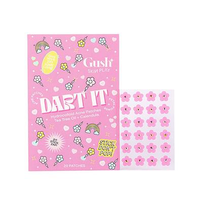 Gush Beauty Dart It Hydrocolloid Pimple Patches For Healing Acne, Zits And Blemishes - Pink Flower 1's - Masks & Peels