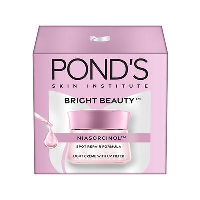 Pond's Bright Beauty Light Cream with UV Filter, Niasorcinol, Fades Dark Spots, Brightens Skin 23gm - Face Moisturizers
