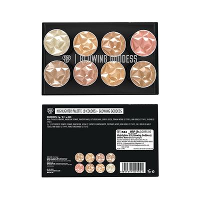 PAC Glowing Goddess Highlighter X8 2.4 gm - Highlighters & Illuminators