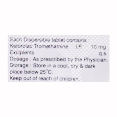 KETODOR 10mg Dispersible Tablet 10's - Pain relief-Nsa