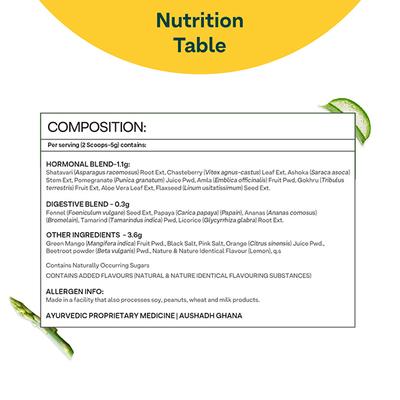 OZiva HerBalance for PCOS (with Myo-Inositol), Natural Drink for PCOS Management (45 sachets) 60 gm - Women Health