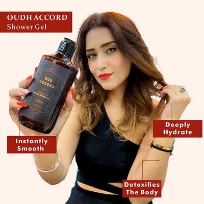 The Love Co. Mesmerising Bath & Shower Gel - Oudh Accord 300 ml - Shower Gels & Body Wash