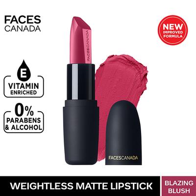 Faces Canada Weightless Matte Lipstick - Blazing Blush 20 (Pink), 4.5gm - Lipsticks