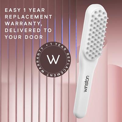 Winston Led Hair Growth Therapy Comb Detangling Red & Blue Light Mode Scalp Vibration 200 gm - Hair Combs