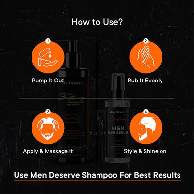 Men Deserve Daily Strengthening Hair Serum for Hair Growth, UV Protection and Intense Damage Repair 50 ml - Hair Serums