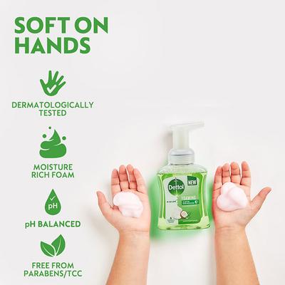 Dettol Foaming Handwash Combo - Aloe Coconut (Pump 250 ml + Refill 200 ml) - Hand Wash & Soaps