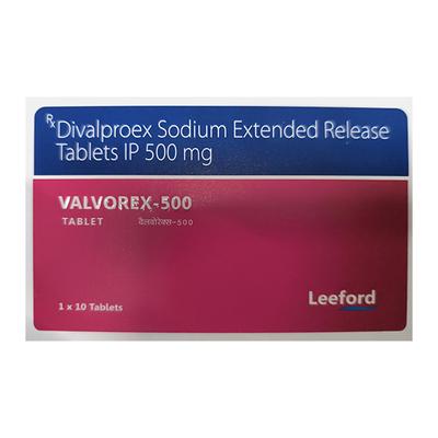 Valvorex 500mg Tablet 10'S - Epilepsy/Convulsion-Ant