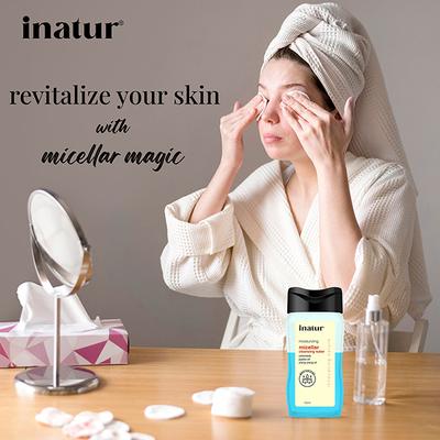 Inatur Micellar Cleansing Water - Jojoba Oil 100 ml - Face Wash & Cleansers