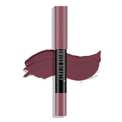 Swiss Beauty Stay On Lip Crayon - ( 18 Mauve On) 3.5gm - Lipsticks